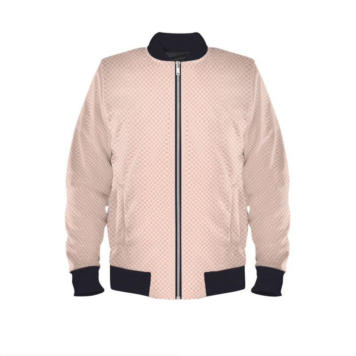 A Touch of Elegance, A Whisper of Pink Bomber Jacket - Rizzlly