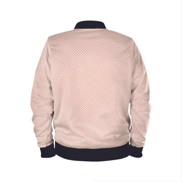 A Touch of Elegance, A Whisper of Pink Bomber Jacket - Rizzlly