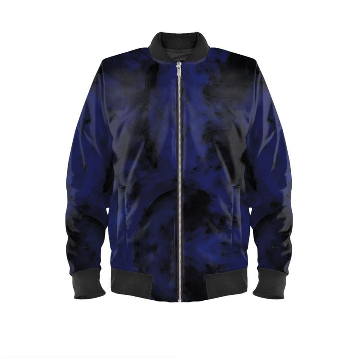 Midnight Eclipse Reversible Silk Bomber Jacket - Rizzlly
