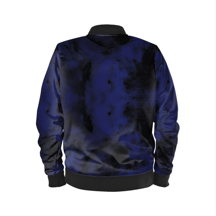 Midnight Eclipse Reversible Silk Bomber Jacket - Rizzlly