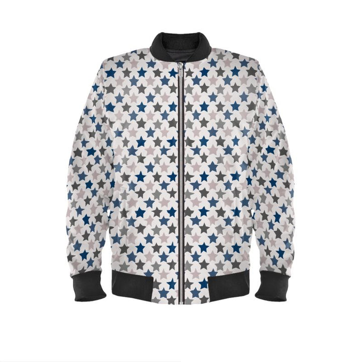 Midnight Eclipse Reversible Silk Bomber Jacket - Rizzlly