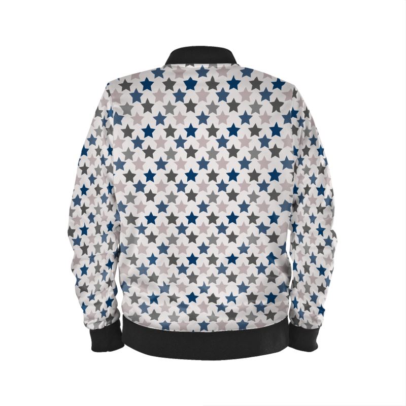 Midnight Eclipse Reversible Silk Bomber Jacket - Rizzlly