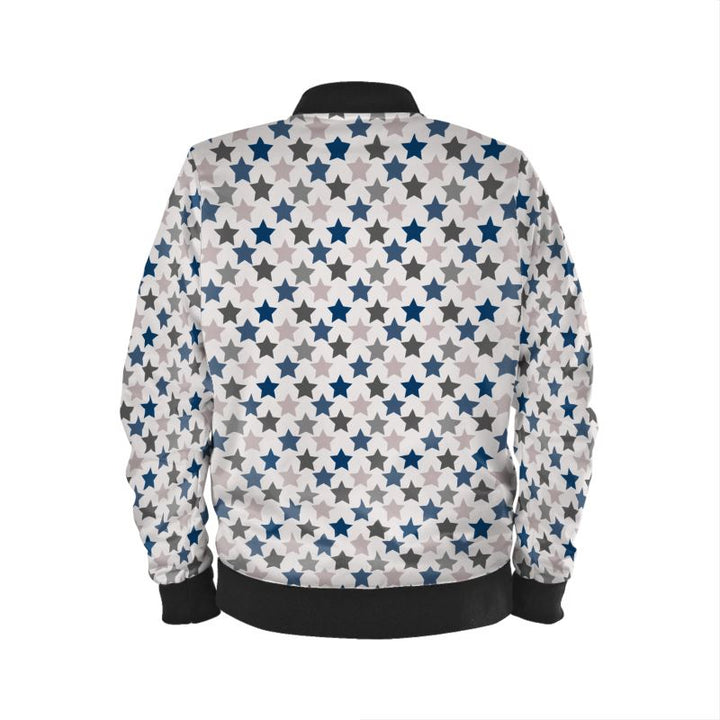 Midnight Eclipse Reversible Silk Bomber Jacket - Rizzlly