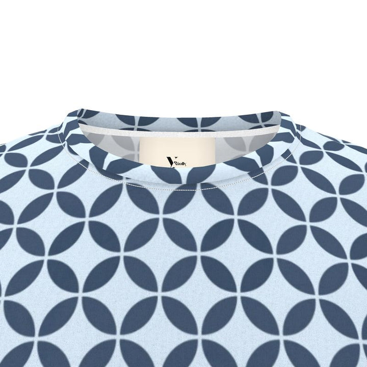 Rizzlly Aqua Crystal Weave T-Shirt
