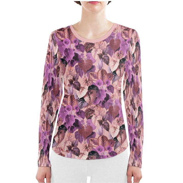 Lila Purple Floral Ladies Night Set