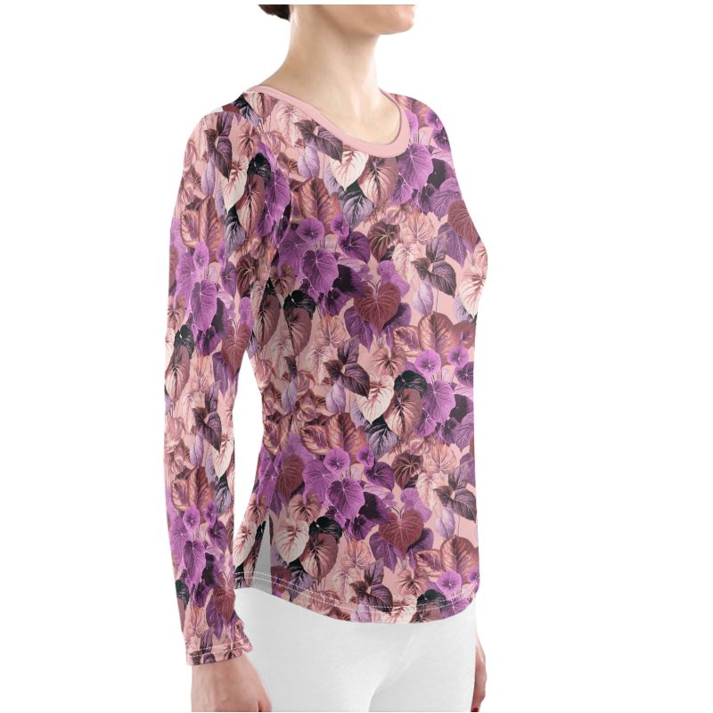 Lila Purple Floral Ladies Night Set