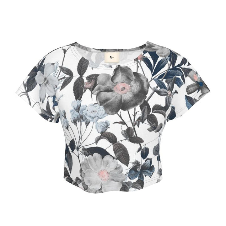Garden Blossom Ladies Crop Top - Rizzlly