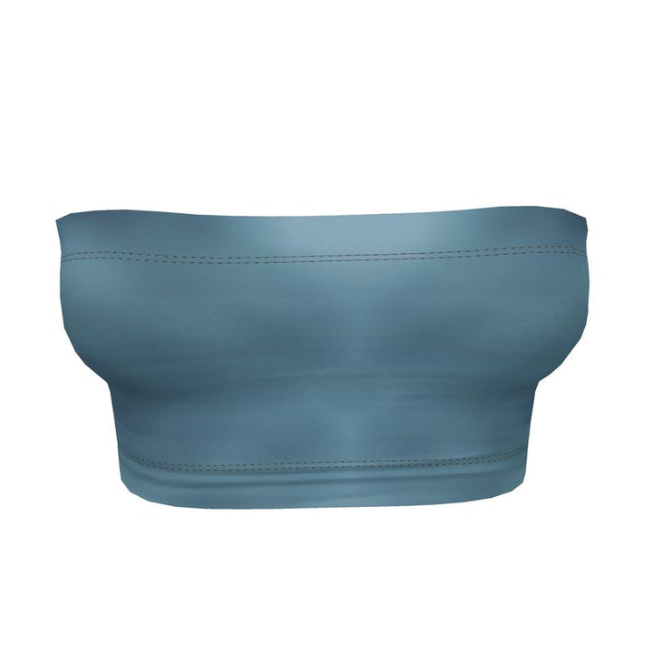 Tropical Teal Bandeau Boob Tube