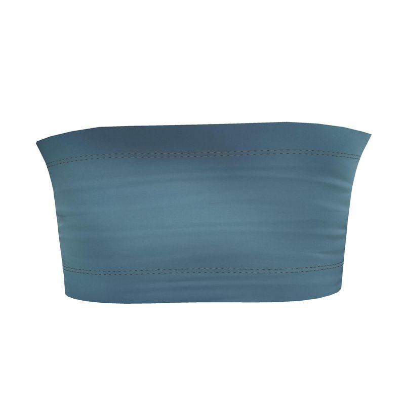 Tropical Teal Bandeau Boob Tube