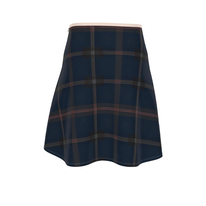 Mystic Squares Flared Skirt