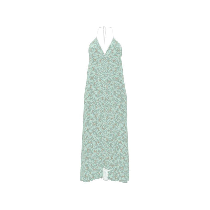 Green Reef Halterneck Backless Dress – Rizzlly