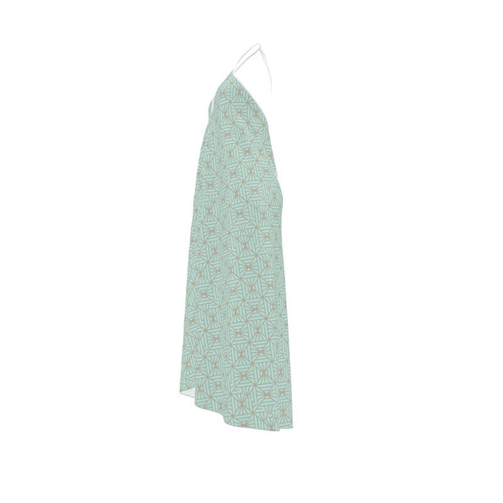 Green Reef Halterneck Backless Dress – Rizzlly