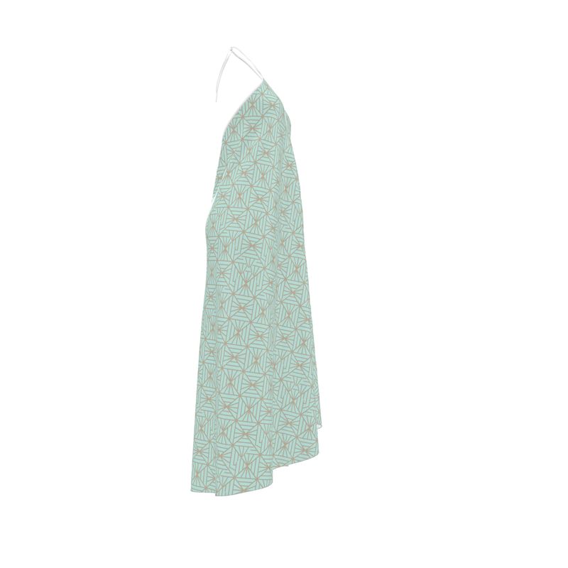 Green Reef Halterneck Backless Dress – Rizzlly