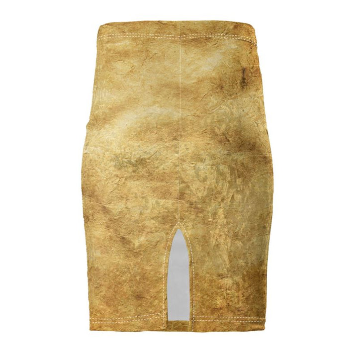 Yellow Terracotta Pencil Skirt – Rizzlly