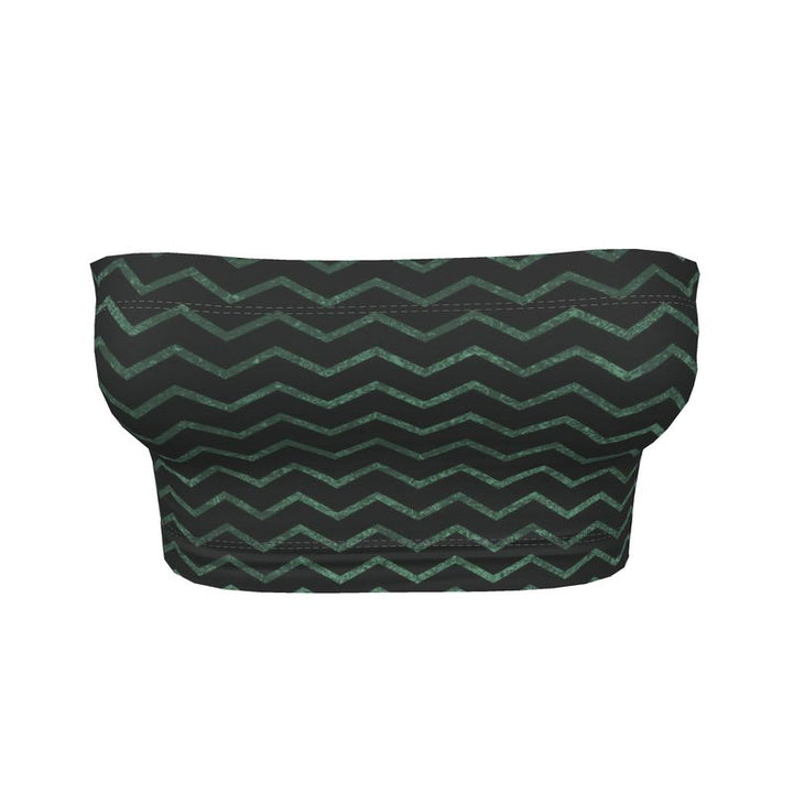 Green & Black Bandeau Boob Tube – Rizzlly
