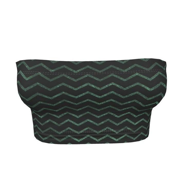 Green & Black Bandeau Boob Tube – Rizzlly