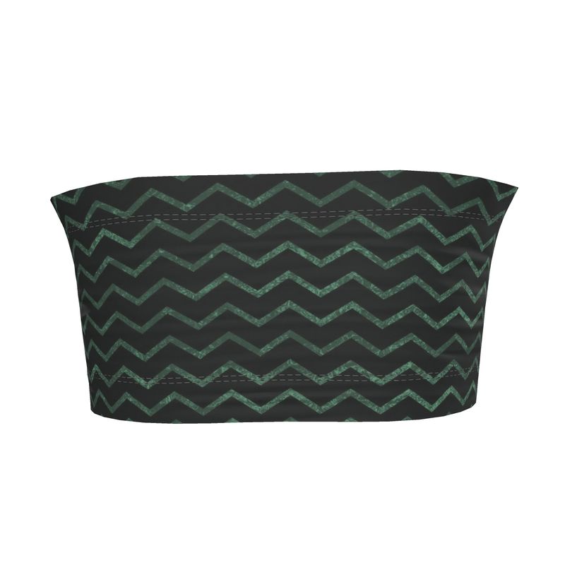 Green & Black Bandeau Boob Tube – Rizzlly