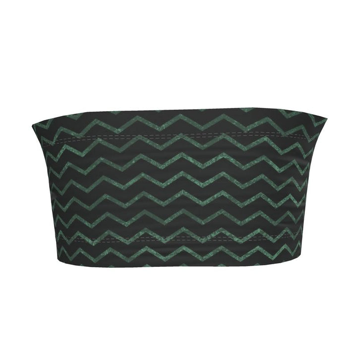 Green & Black Bandeau Boob Tube – Rizzlly