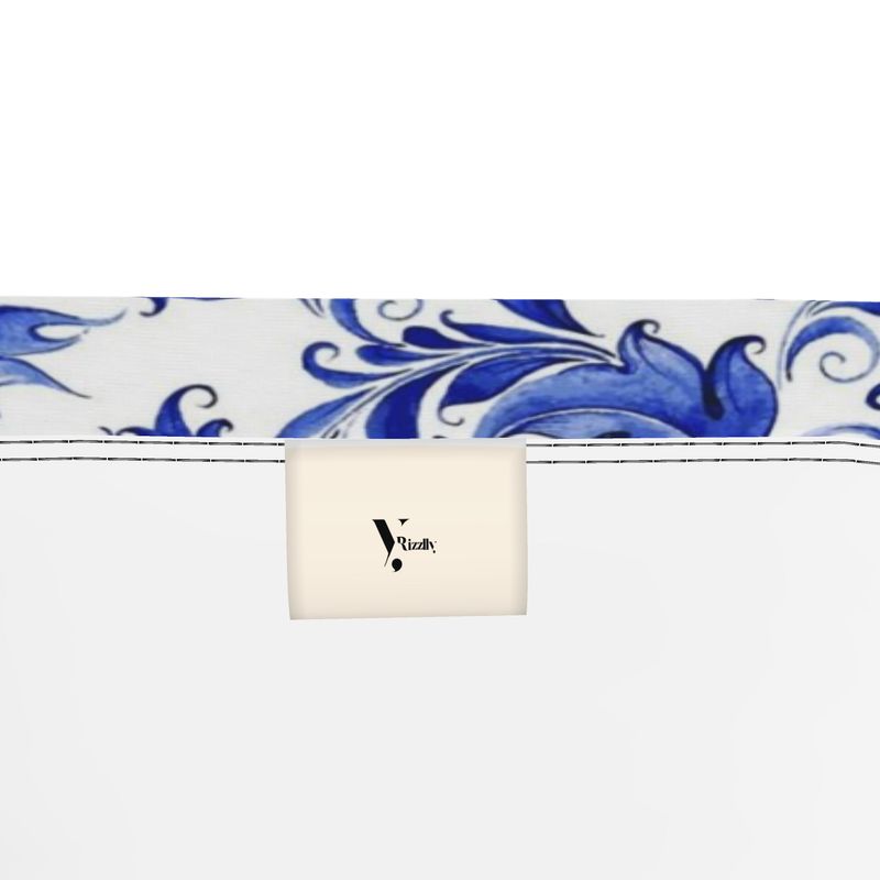 Blue Baroque Paisley Bandeau Boob Tube – Rizzlly