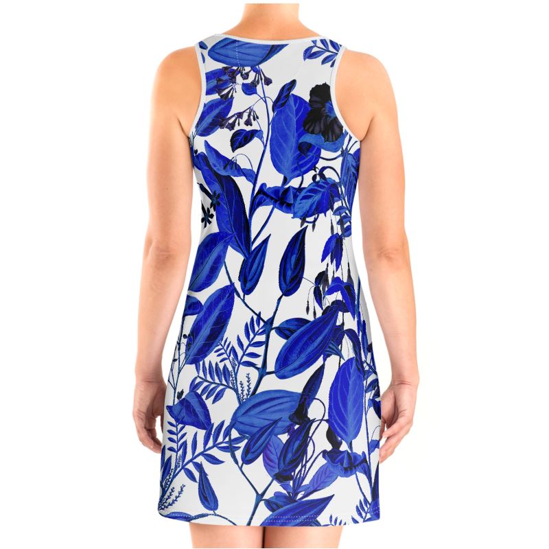 Blue Floral Vest Dress – Rizzlly