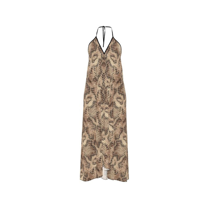 Spring Wheat Halterneck Backless Dress – Rizzlly