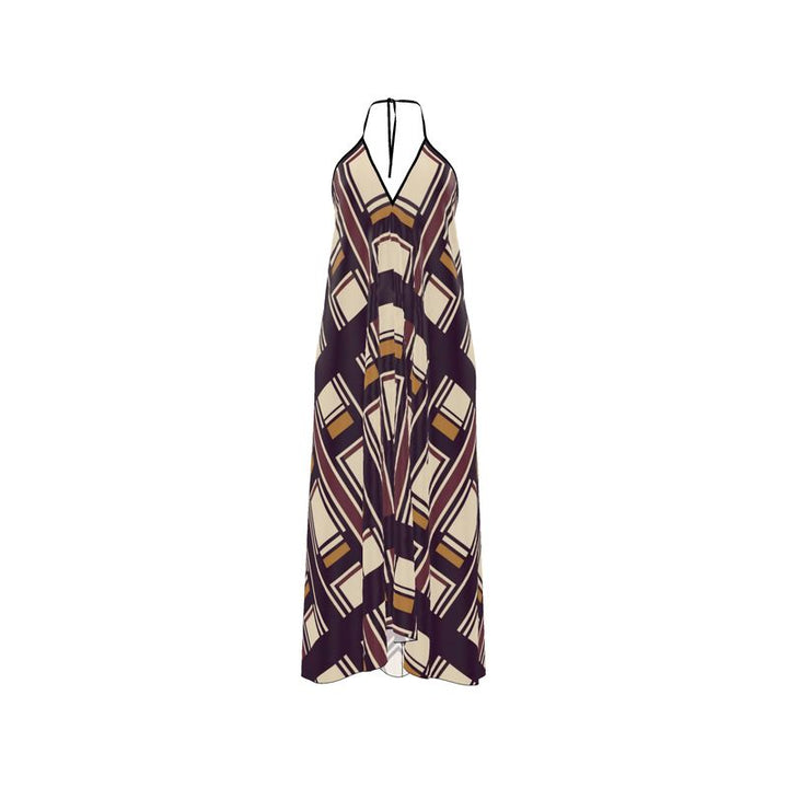 Bohemian Halterneck Backless Dress – Rizzlly