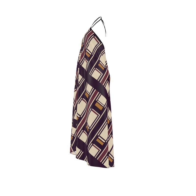 Bohemian Halterneck Backless Dress – Rizzlly