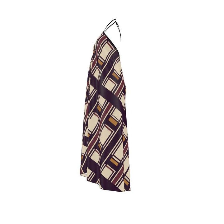 Bohemian Halterneck Backless Dress – Rizzlly