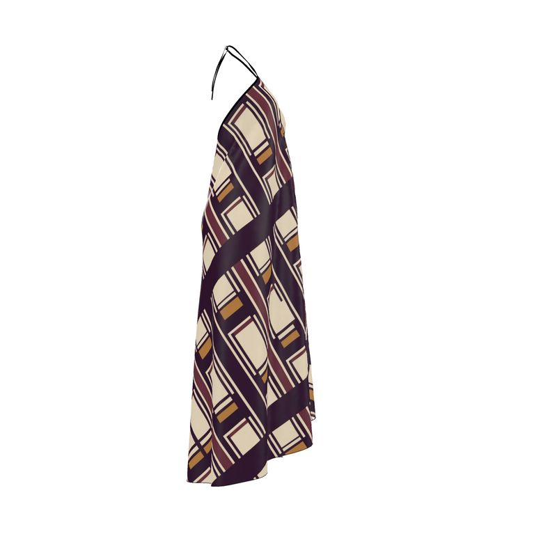 Bohemian Halterneck Backless Dress – Rizzlly