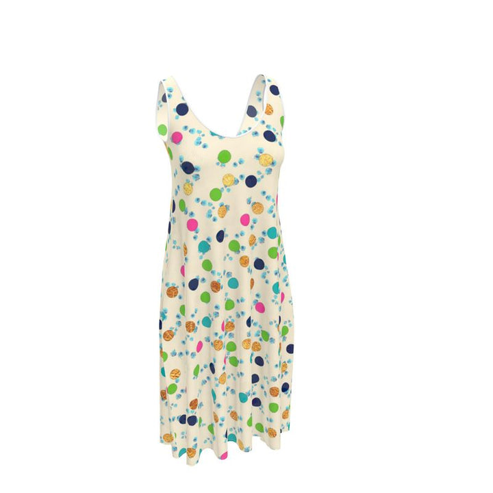 Polka Sleeveless Midi Dress – Rizzlly