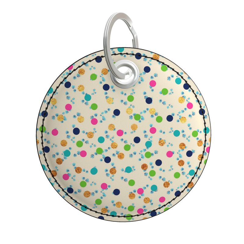 Polka Premium Painted Edge Keyring – Rizzlly