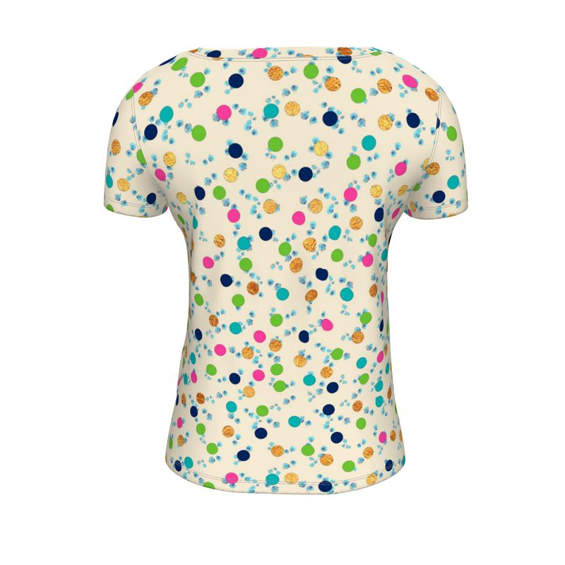 Polka Ladies Scoop Neck T-Shirt – Rizzlly