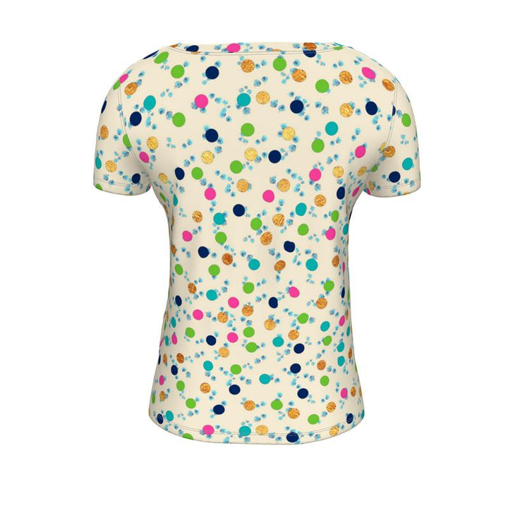 Polka Ladies Scoop Neck T-Shirt – Rizzlly