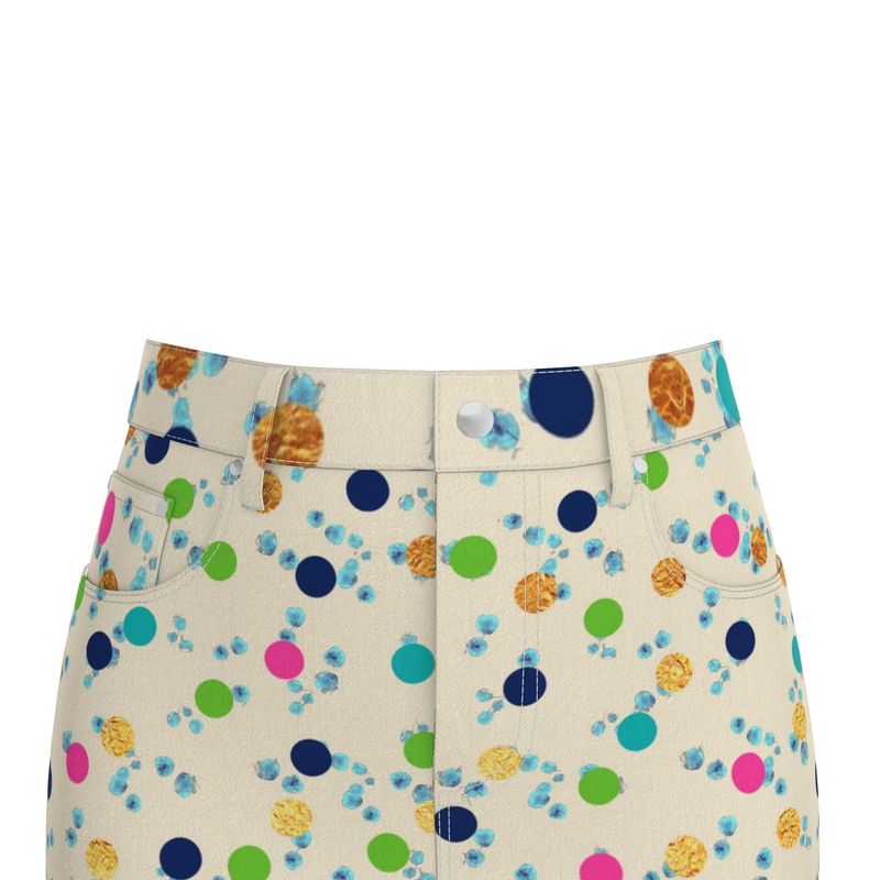 Polka Denim Mini Skirt – Rizzlly