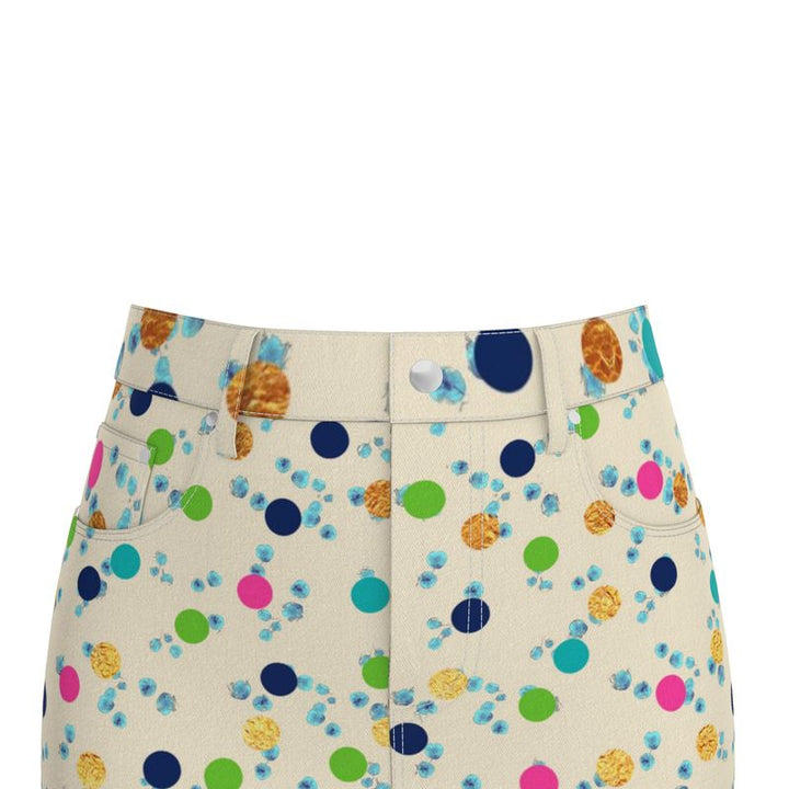 Polka Denim Mini Skirt – Rizzlly