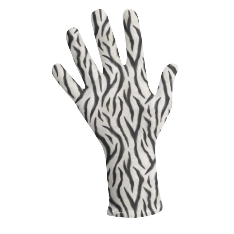 Zebra Lycra Gloves – Rizzlly