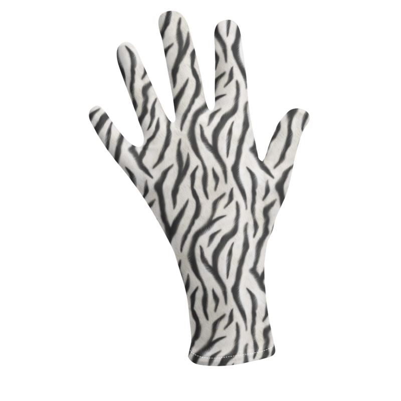 Zebra Lycra Gloves – Rizzlly