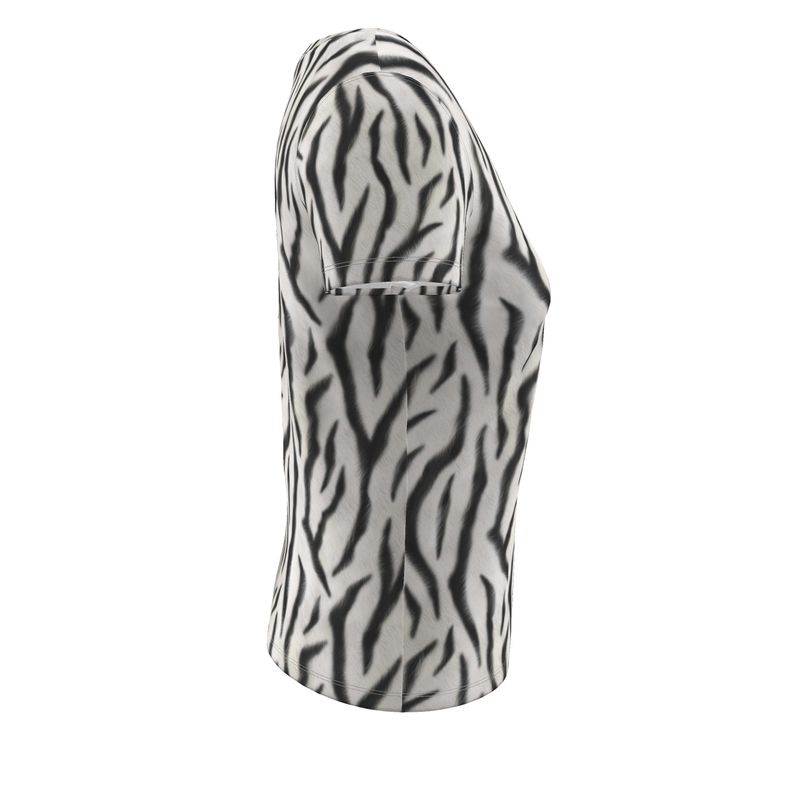 Zebra Ladies Scoop Neck T-Shirt – Rizzlly