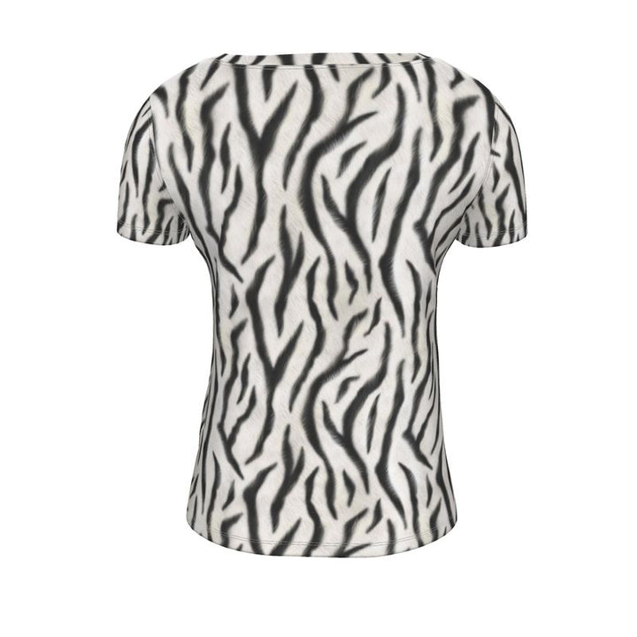 Zebra Ladies Scoop Neck T-Shirt – Rizzlly