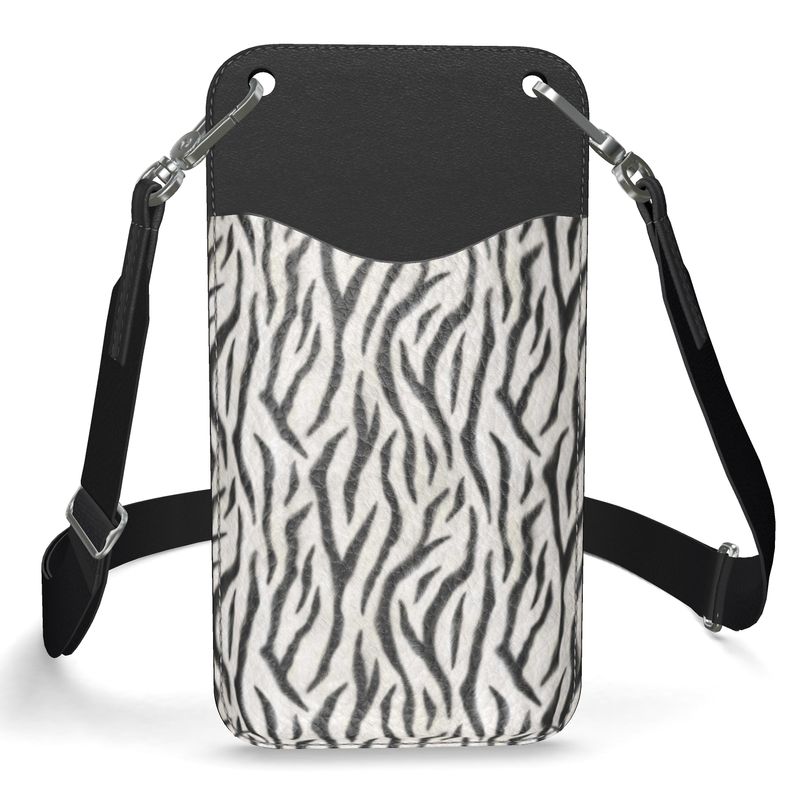 Zebra Leather Phone Case with Strap – Rizzlly