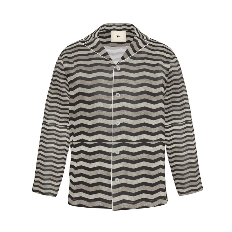 Chevron Men's Luxury Pyjama Shirt – Rizzlly