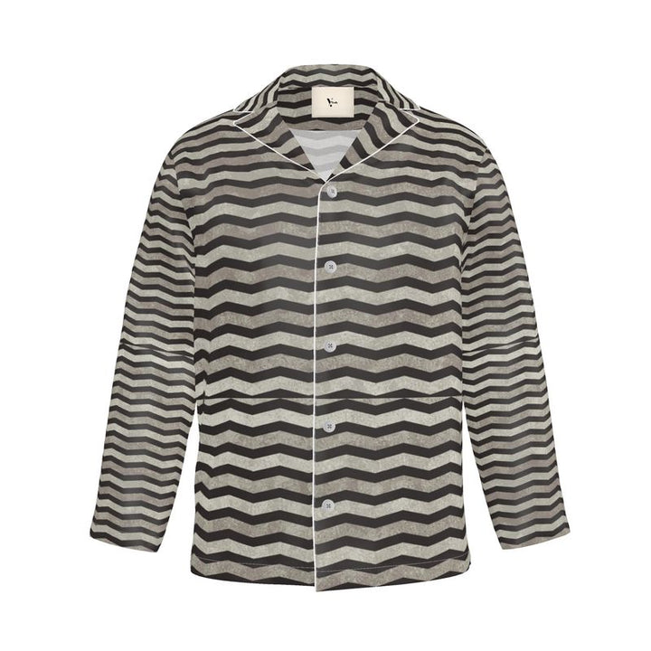 Chevron Men's Luxury Pyjama Shirt – Rizzlly