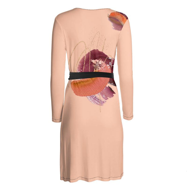 Pale Wrap Dress