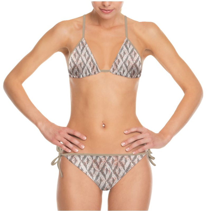 Pale Geometric Bikini