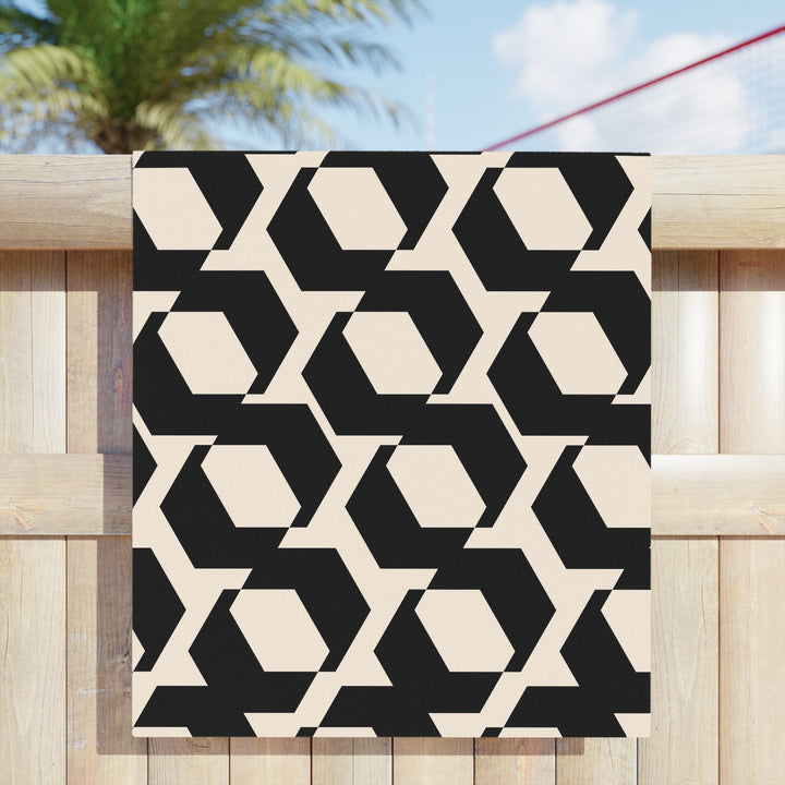 Stylish Geometric Beach Towel