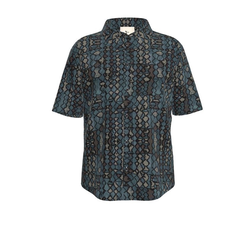 Rizzlly Mosaic Men's Short Sleeve Shirt