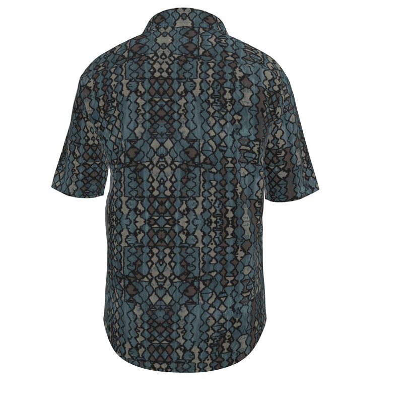 Rizzlly Mosaic Men's Short Sleeve Shirt