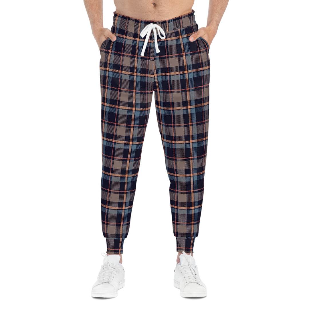 Men Athletic Joggers Tartan - Rizzlly