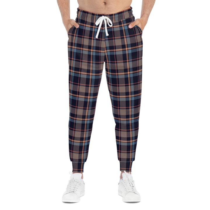 Men Athletic Joggers Tartan - Rizzlly