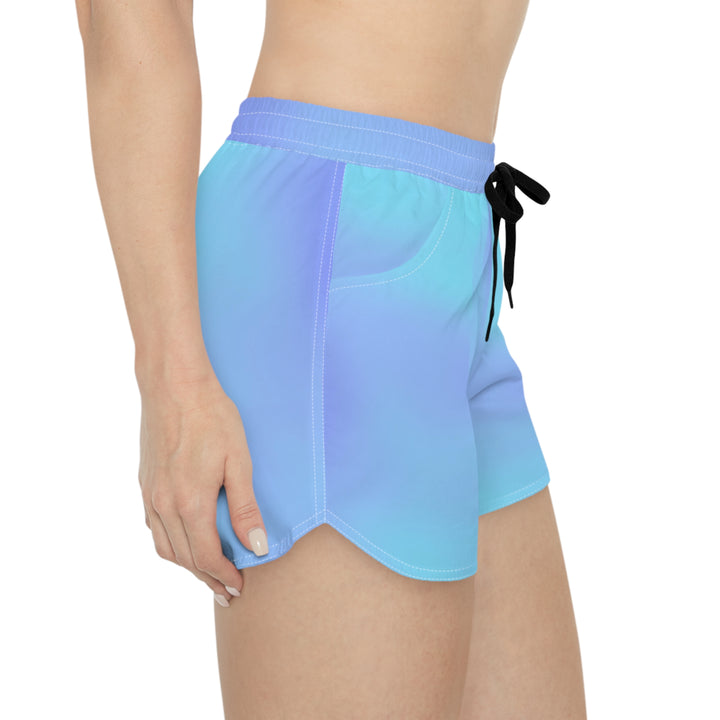Gradient Blue Casual Shorts